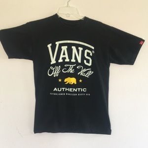 VANS  “Off the wall” T-shirt. Black